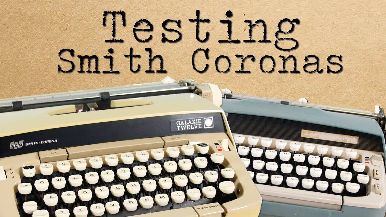 Smith Corona Type Test: Duel of the Corona 12s