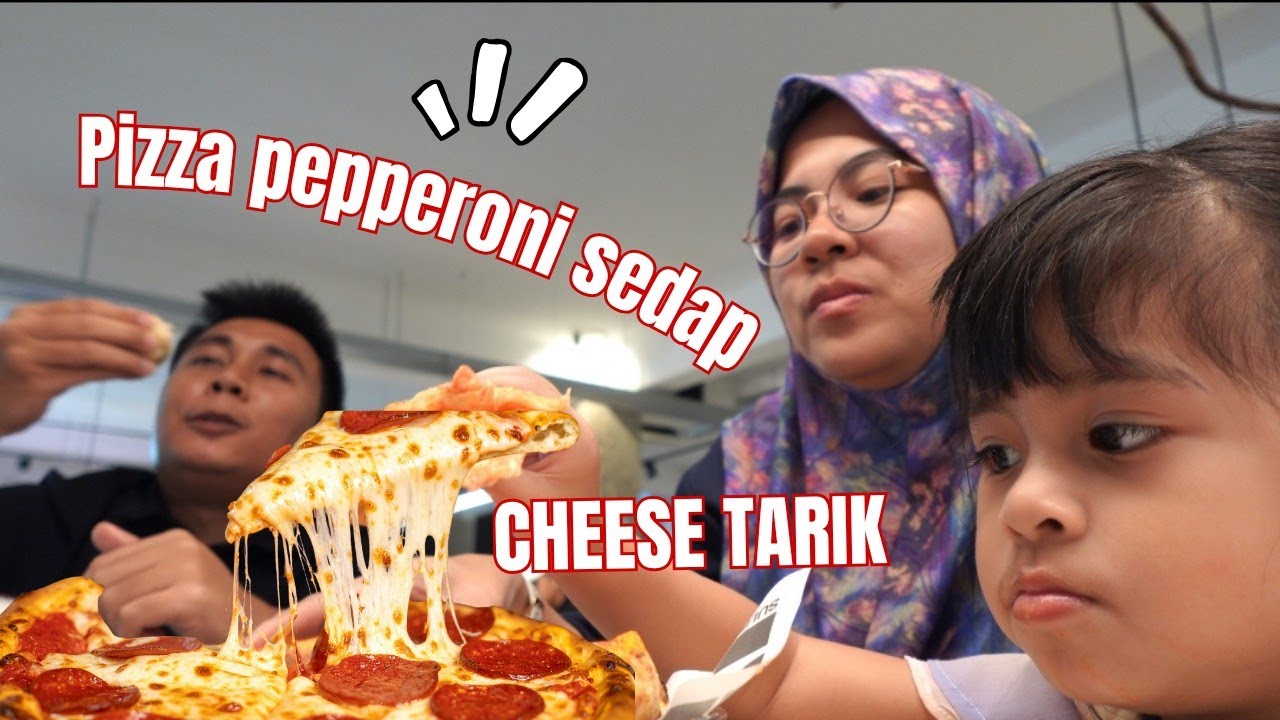 MAKAN PIZZA PEPPERONI 🍕 SEDAP PANAS2
