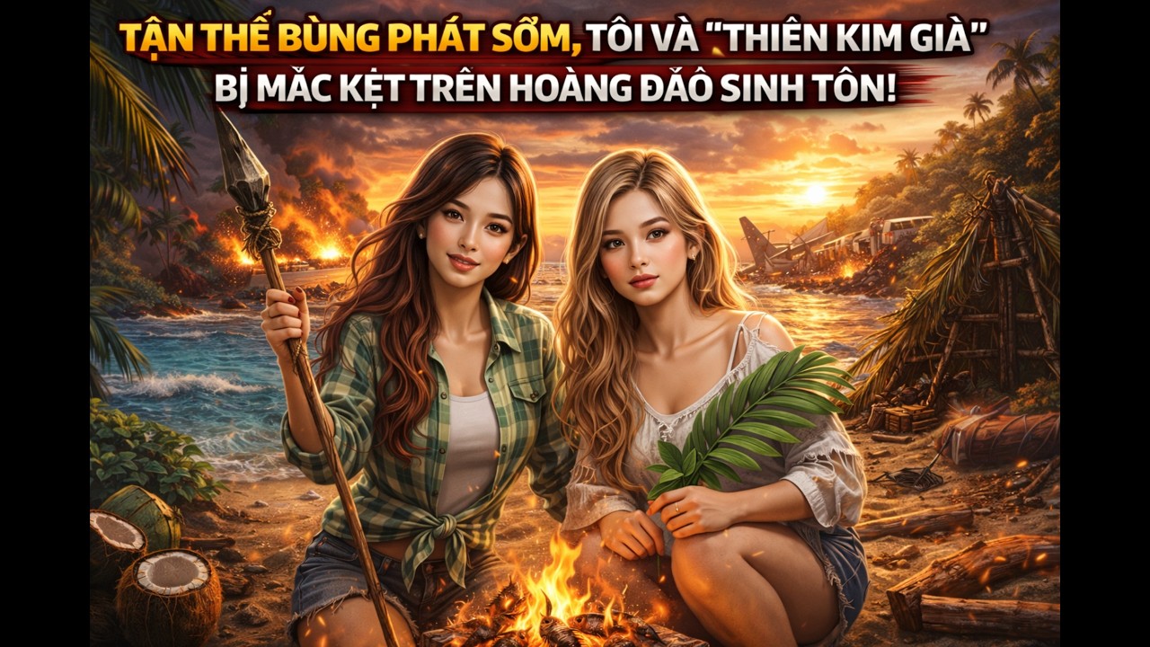 Tận thế bùng phát sớm, tôi và “thiên kim giả” bị mắc kẹt trên hoang đảo sinh tồn!