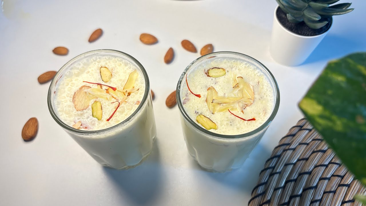 Badam milk | How to make Street Style badam shake | Thick and creamy badam milk #viral