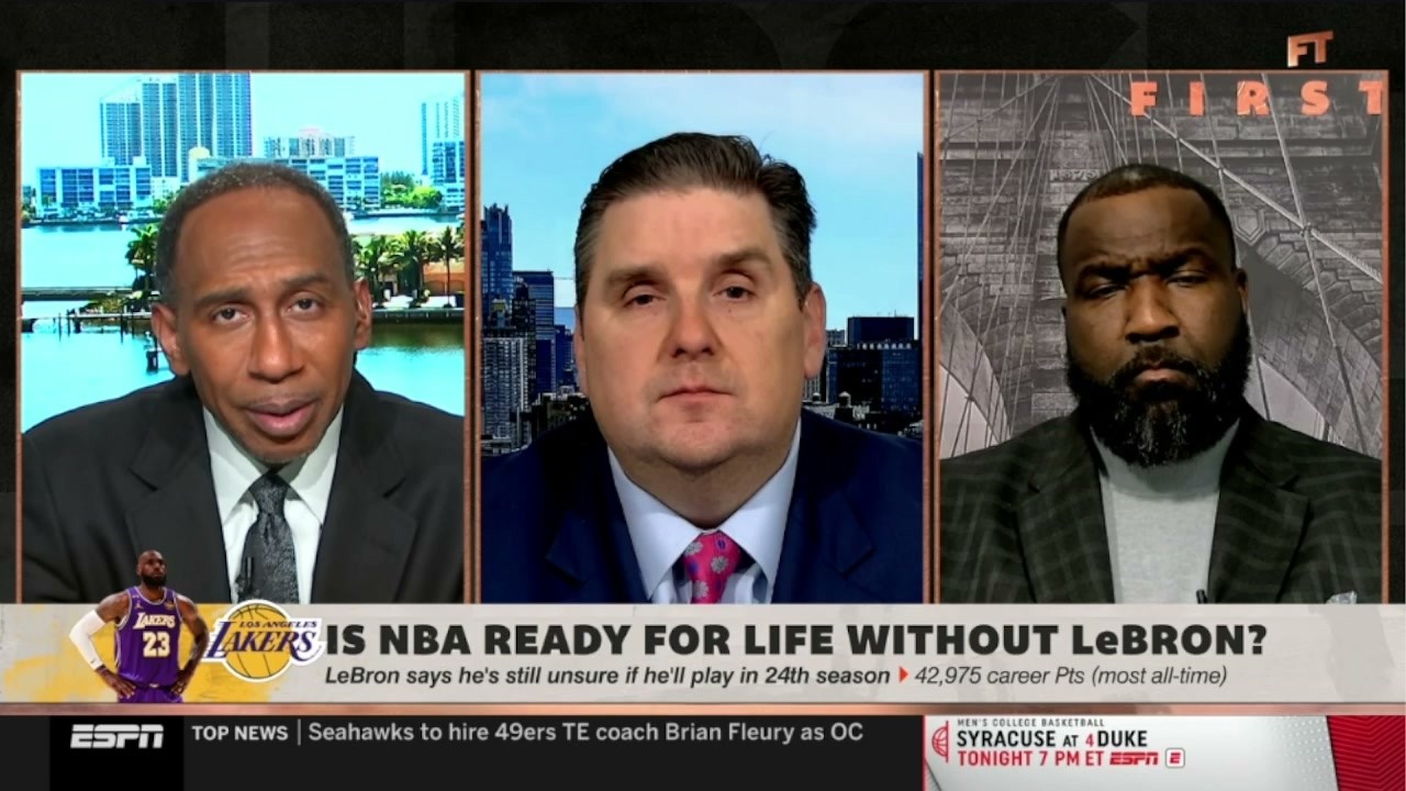 FIRST TAKE | Is it TIME for LeBron to FINALLY Retire? - Stephen A. on LBJ's opinion on his future