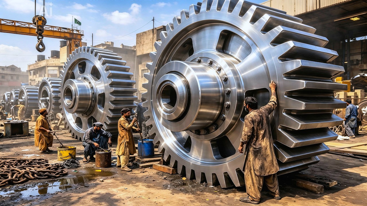 Sugar Mill Gear Manufacturing Process From An Incredible Casting With Skilled Hand