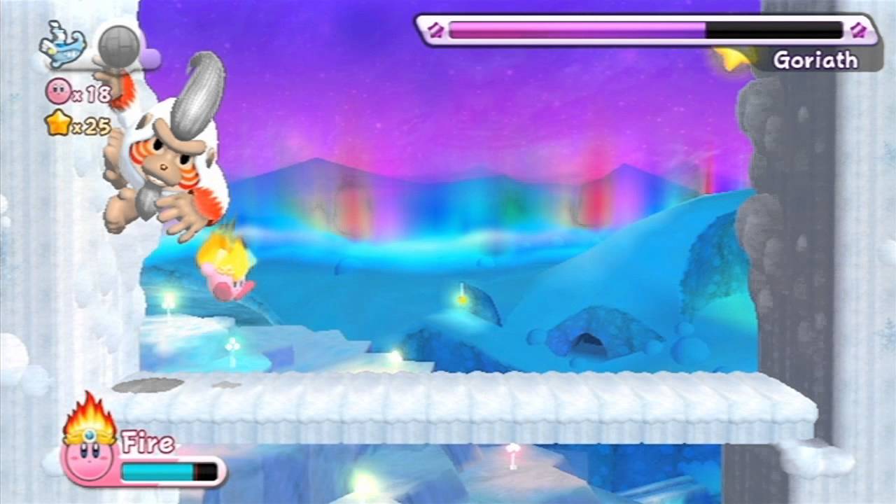 Kirby's Return To Dreamland - White Wafers ~ Boss: Goriath [HD]