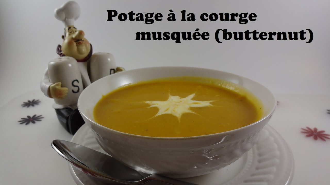 Potage à la courge musquée (butternut)