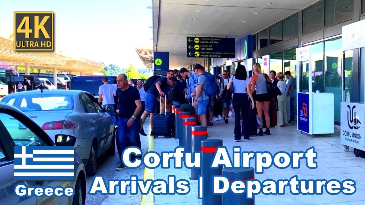 Inside Corfu Airport Greece Arrivals Departures 4K 2025 ✈️ 🇬🇷 Prepare your trip! Walkthrough video