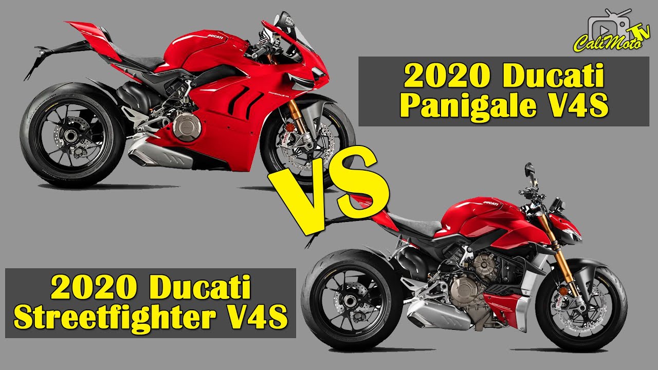 2020 Ducati Panigale V4s vs 2020 Ducati Streetfighter V4s