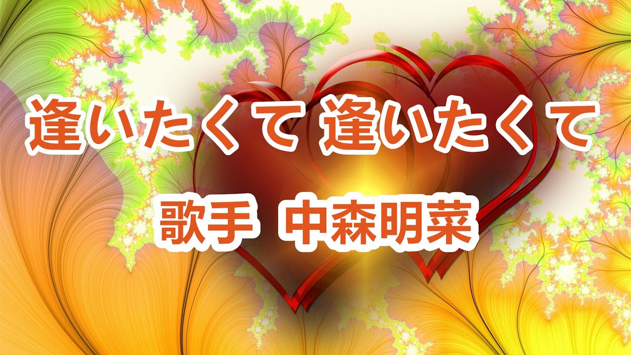 逢いたくて  逢いたくて～唄 中森明菜 (日本レコード大賞受賞者)