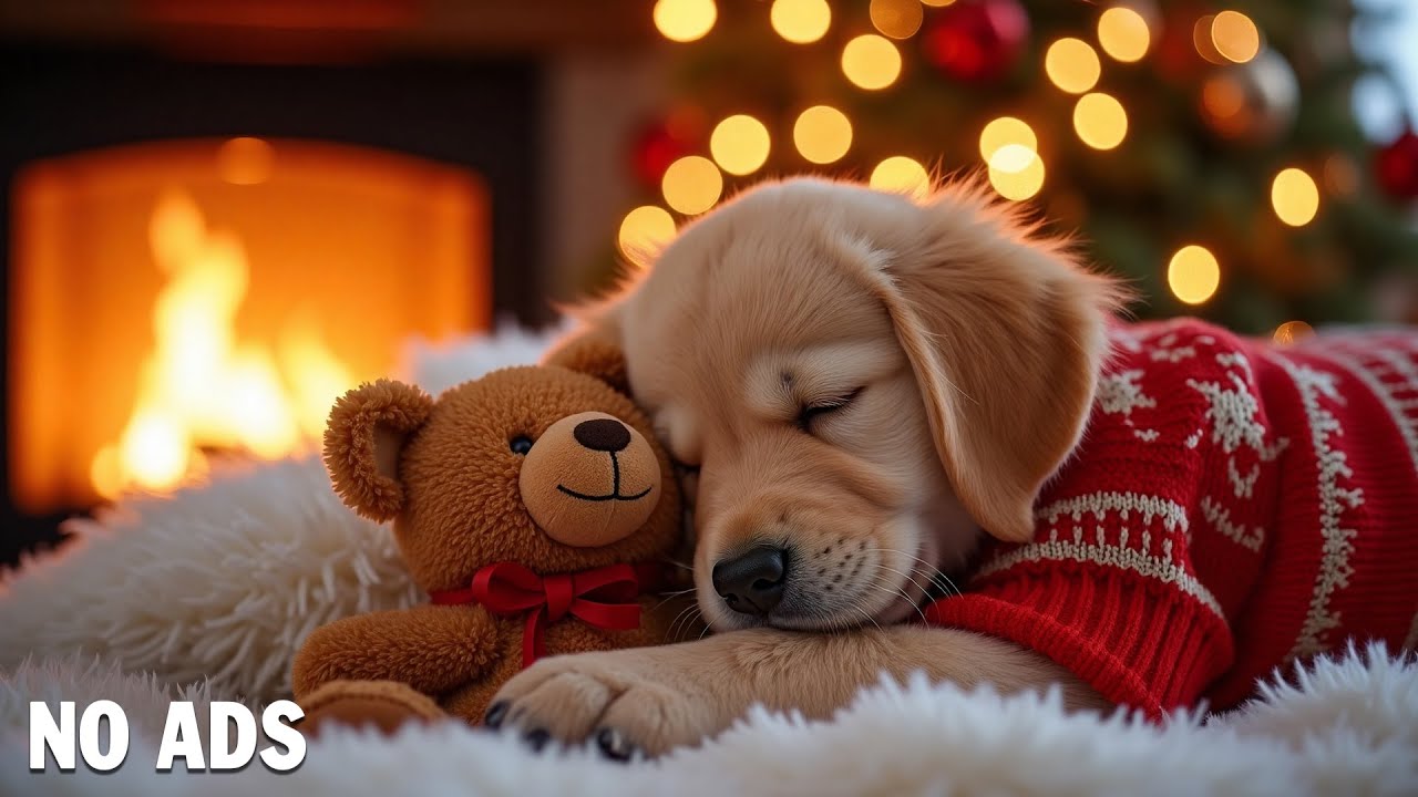 24 Hours of Relaxing Music 🐶🎅 Deep Sleep Puppy Calm Music 💖Dog Separation Anxiety Music 💤 No Ads