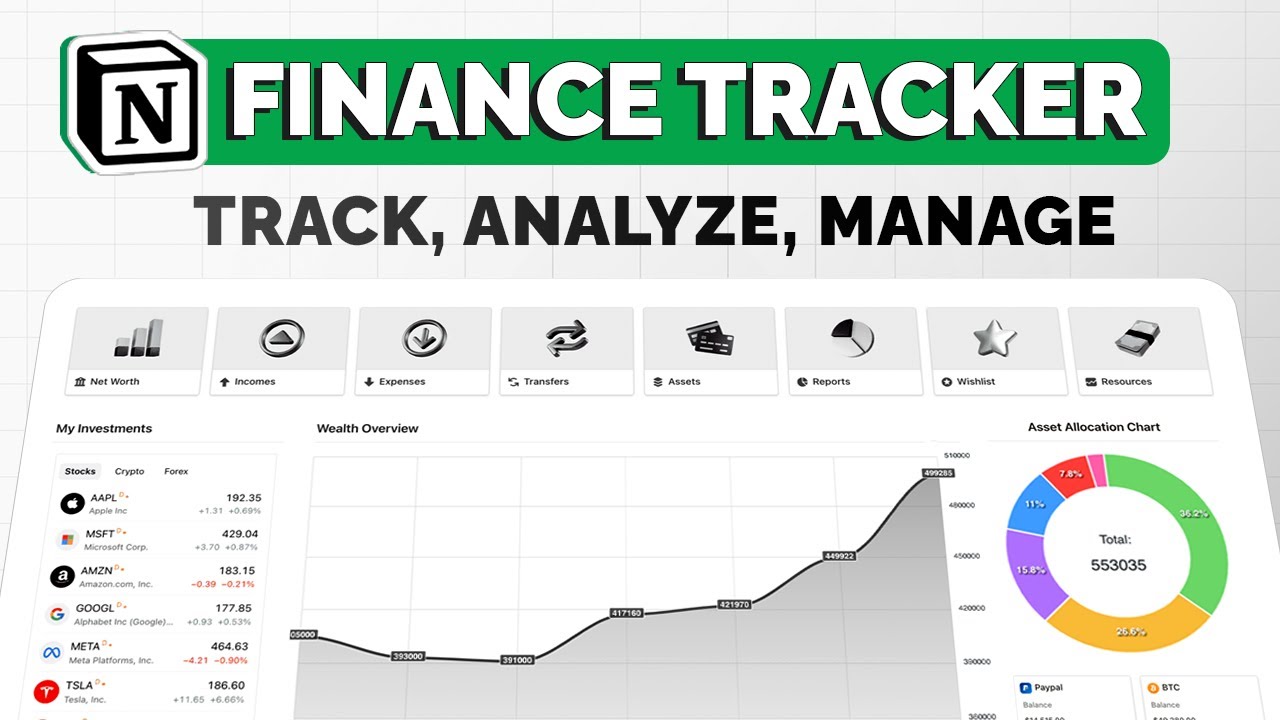 How I Track My Wealth Like a Pro (In Notion)