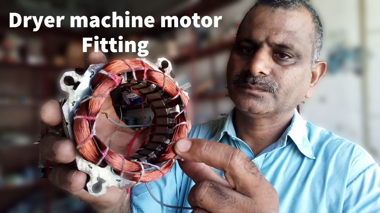 how to fit Drayer washing machine motor fitting in electrical engineering41
