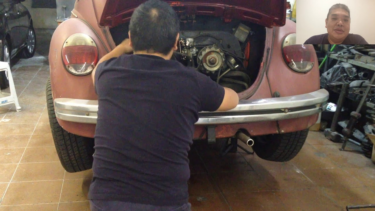 tirando motor do fusca ( passo a passo )