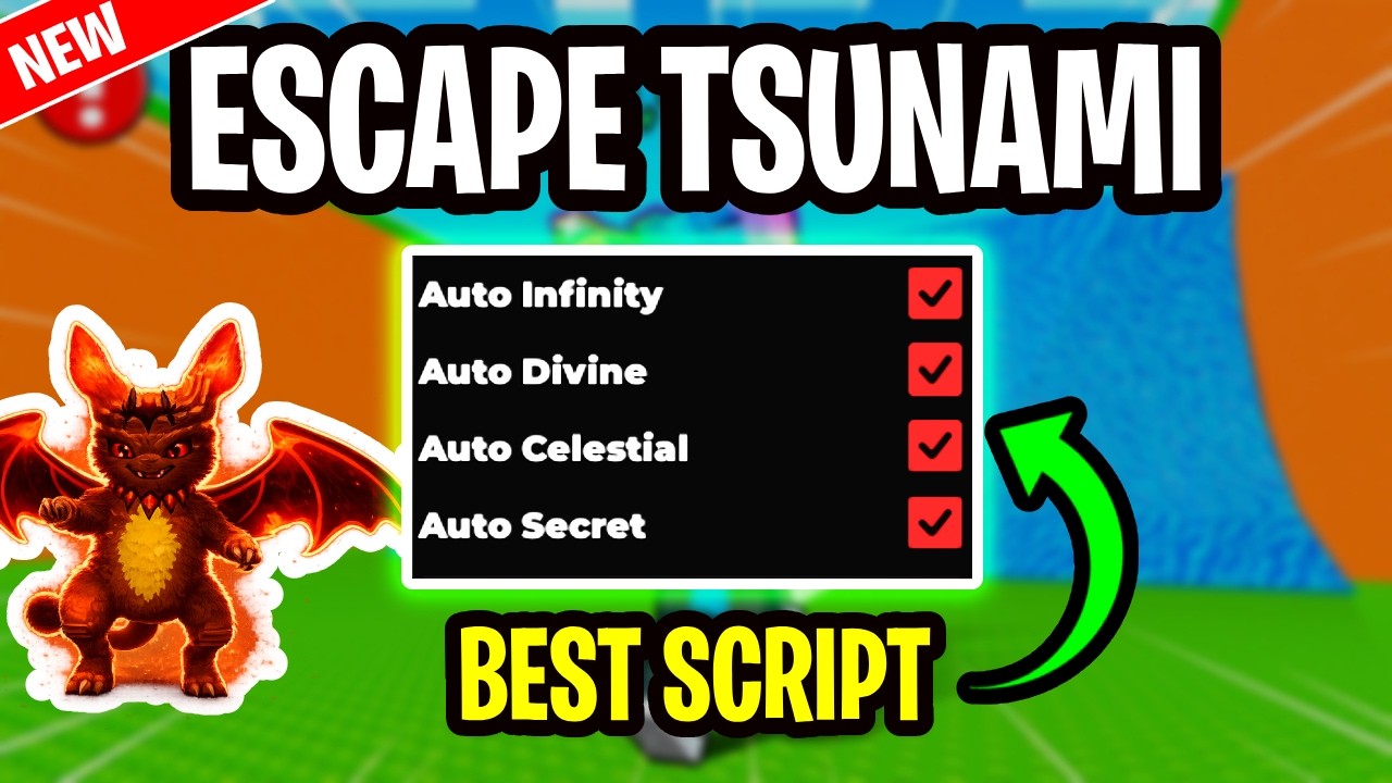 [BEST] Escape Tsunami For Brainrot Script Pastebin 2026 (AUTO INFINITY , UPGRADE ALL)