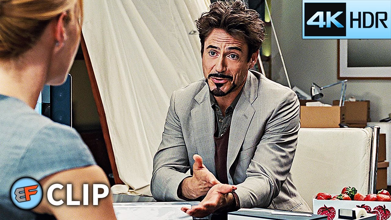 Tony Stark Brings Strawberries to Pepper Potts | Iron Man 2 (2010) 4K HDR Movie Clip