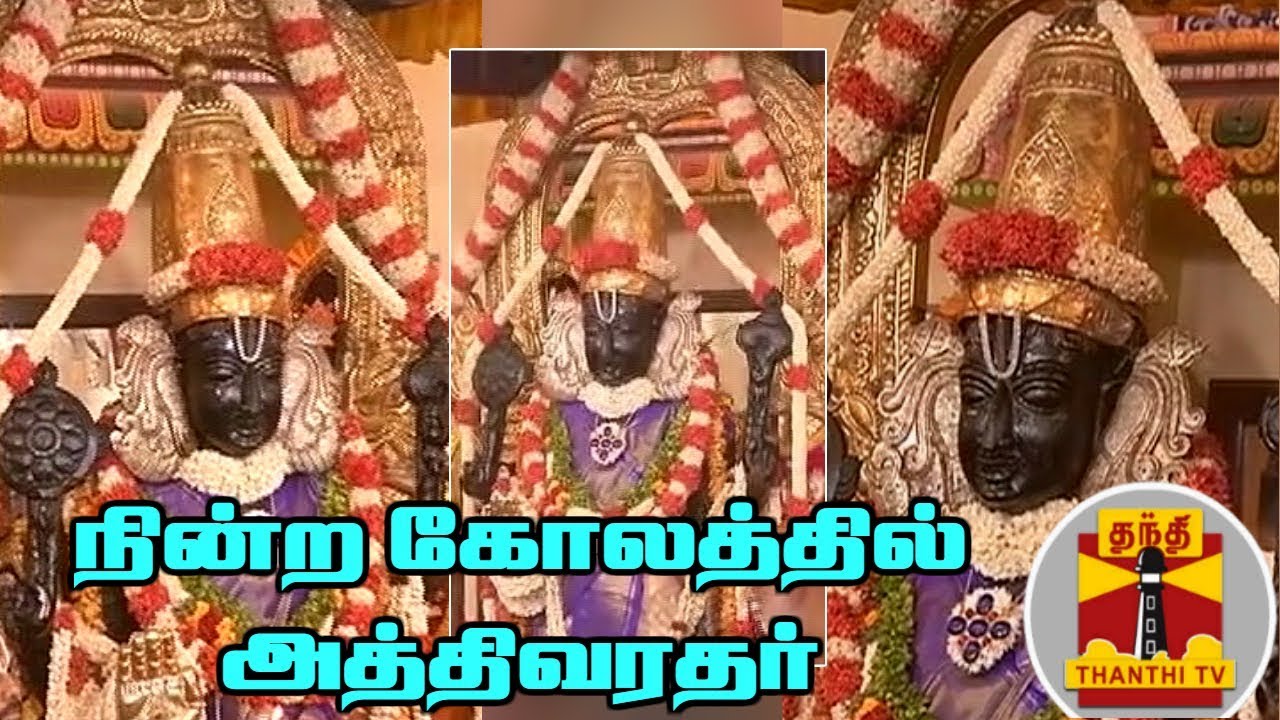 நின்ற கோலத்தில் பக்தர்களுக்கு காட்சியளிக்கும் அத்திவரதர் | Athi Varadar in Standing Position