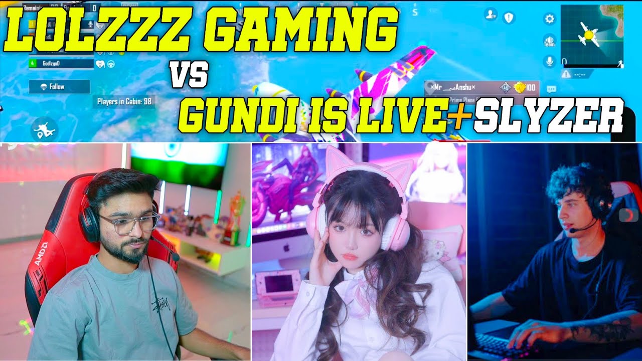 2 YouTuber Fight in LoLzZz Gaming vs Gundi is Live+Slyzer Playz i Rush Aj