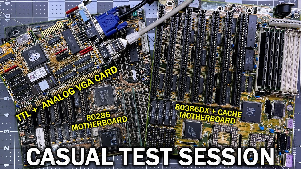 Test and try: A cool Analog/Digital VGA card and a couple PC motherboards