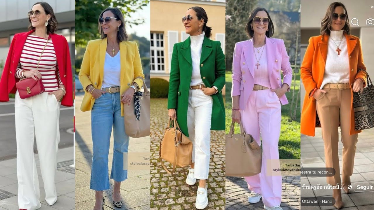 Stylish and modern outfit ideas for women over 50/ trendy outfit 2026