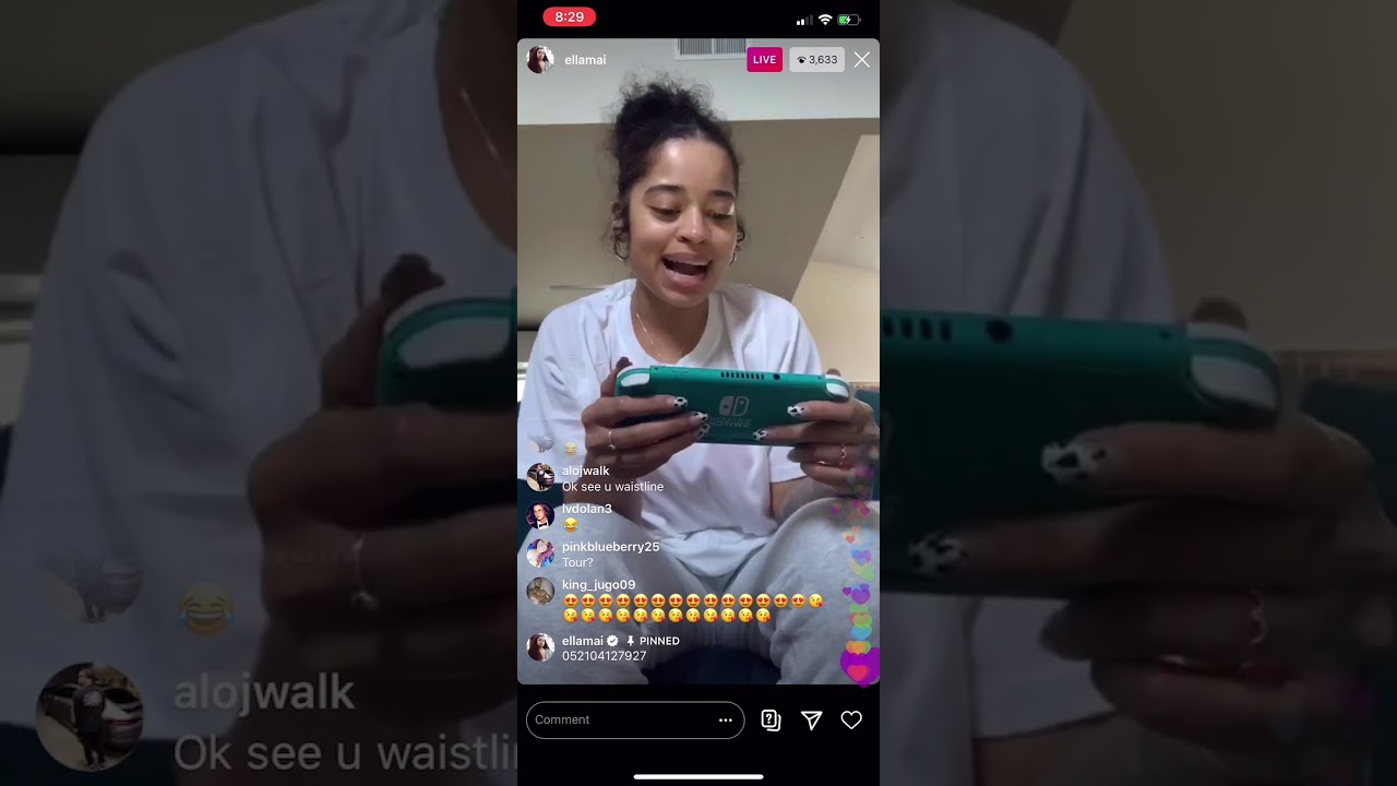 Ella Mai On Instagram Live