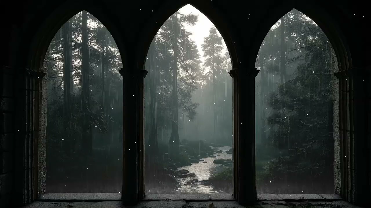 Rainy Westeros Window View | Game of Thrones Castle Rain Ambience for Sleep, Study & Relax