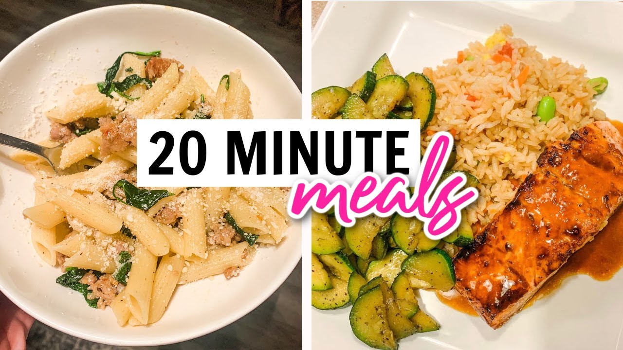 EASIEST WEEKNIGHT DINNERS IN 20 MINUTES OR LESS | WHATS FOR DINNER?!