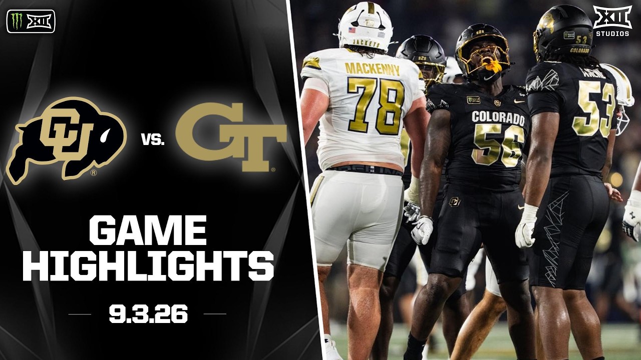 Colorado vs. Georgia Tech Highlights | 2026 Monster Energy Big 12 Football