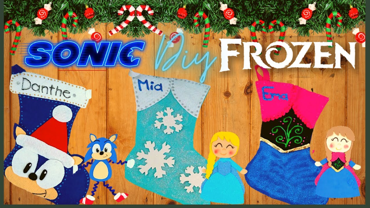 DIY: Adornos Navideños FROZEN y SONIC / Manualidades Navideñas / Navidad 2020 / Navidad para niños.