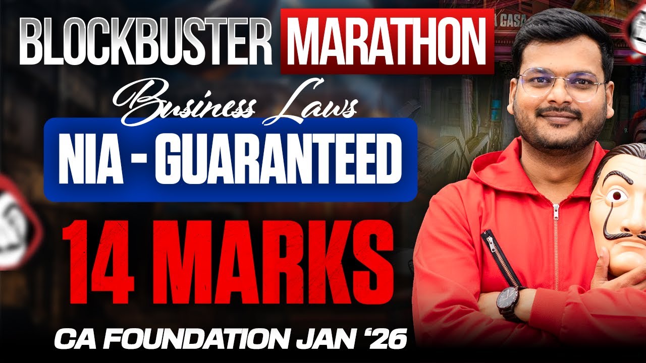 Negotiable Instrument Act Guaranteed 14 Marks | CA Foundation Jan 2026 | CA Ashish Asati