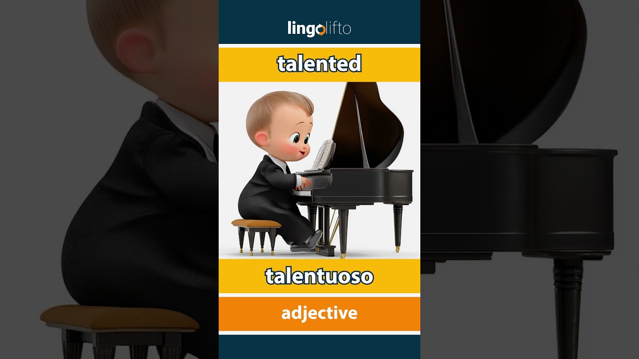🇬🇧🇮🇹 talented - talentuoso : learn English : impariamo l'inglese : vocabulary builder