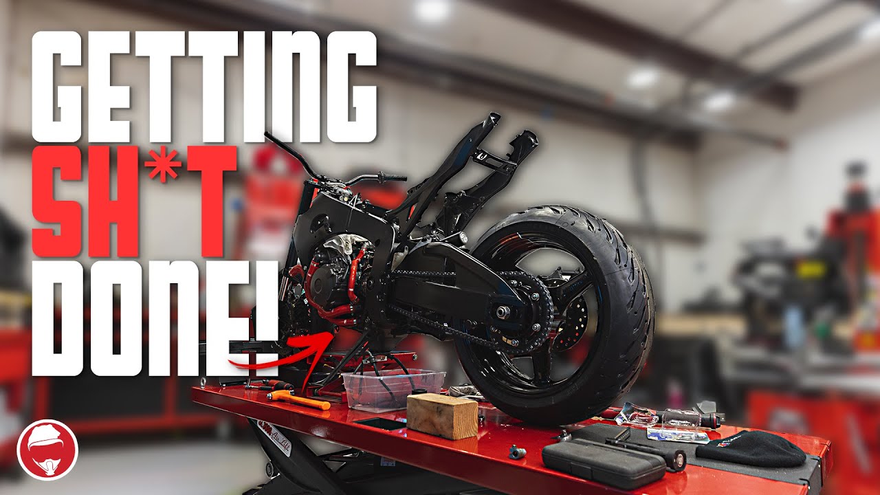 GETTING SH*T DONE on our CBR Build! | 2008 CBR1000RR Street Fighter Build - Day 25