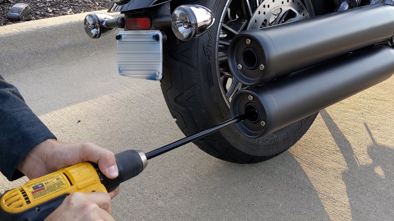 How to Remove Baffles from Indian Scout Stock Exhaust
