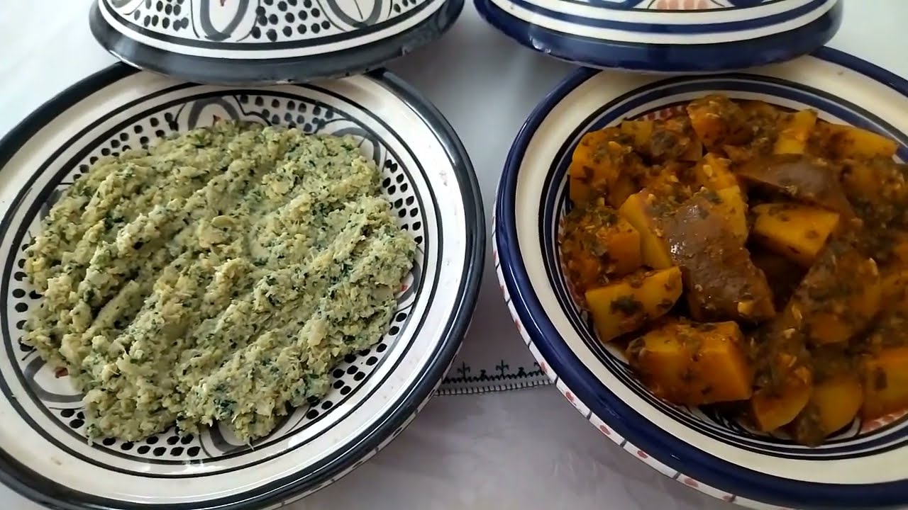 سلطات تقليدية منك قاع لخابية زعلوك ديال شفلور بطاطا محمرة بالشرمولة 😋😋