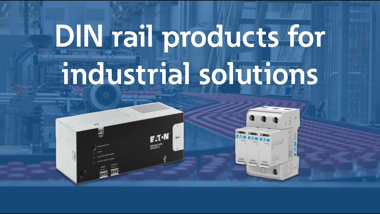 DIN rail products for industrial applications