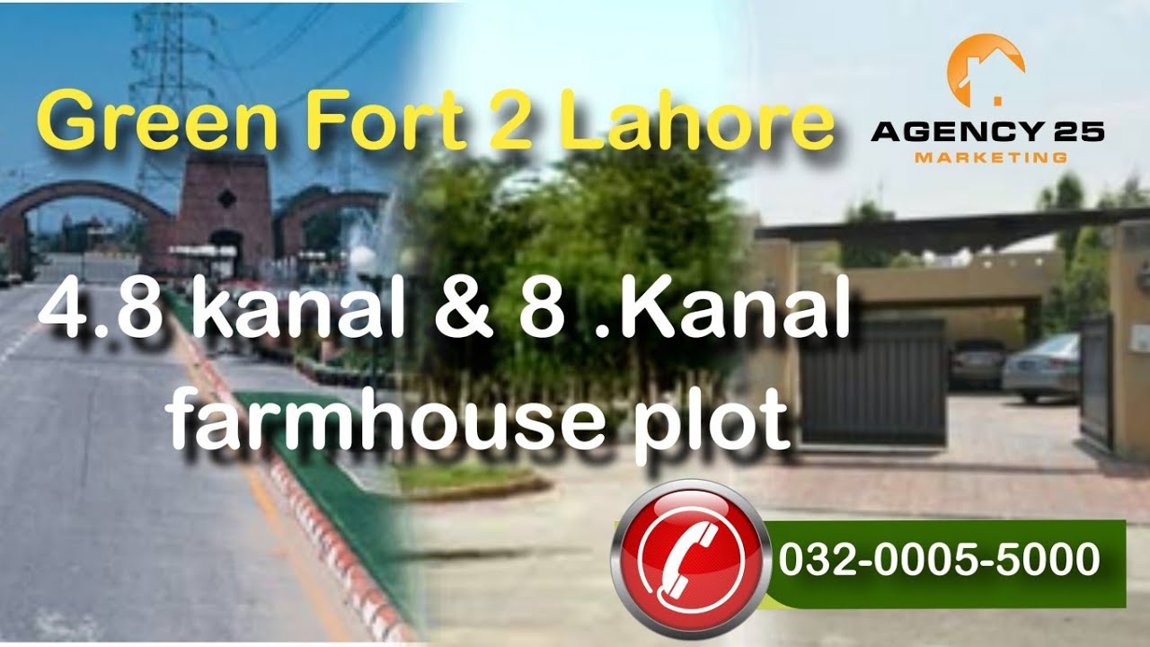 Green Forts 2 Lahore Main Canal Road | 4 kanal and 8 kanal Farm house Plots Available |