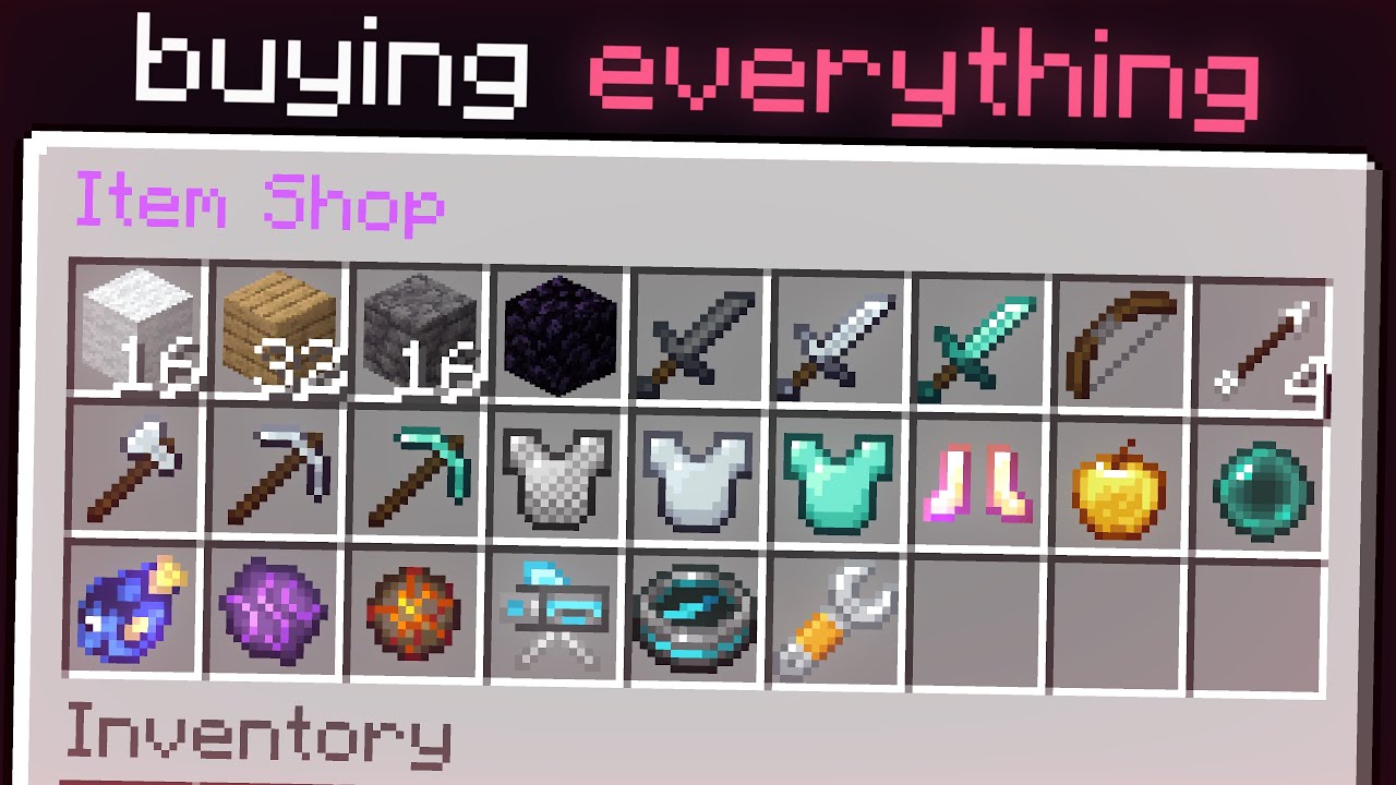 Buying Every Item in Hive Bedwars