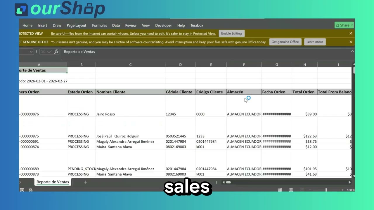 How to Generate Order Reports in OurShop – Track and Analyze Your Sales 9.0