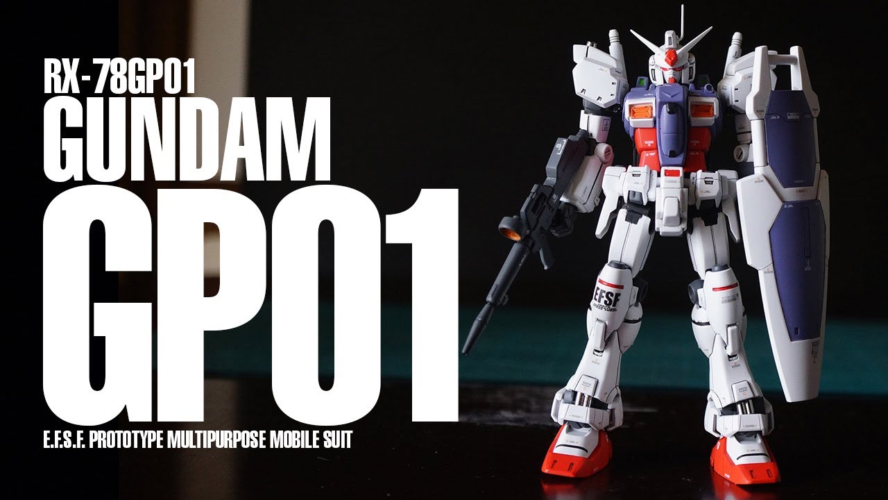 HGUCガンダムGP01を自分好みに改造！！【GUNPLA/ガンプラ全塗装 21機目】HGUC 1/144  GUNDAM GP01 BUILD