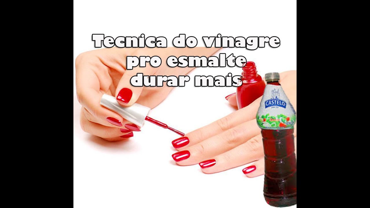 TECNICA DO VINAGRE PRO ESMALTE DURAR MAIS NA UNHA Nina Della Rosa