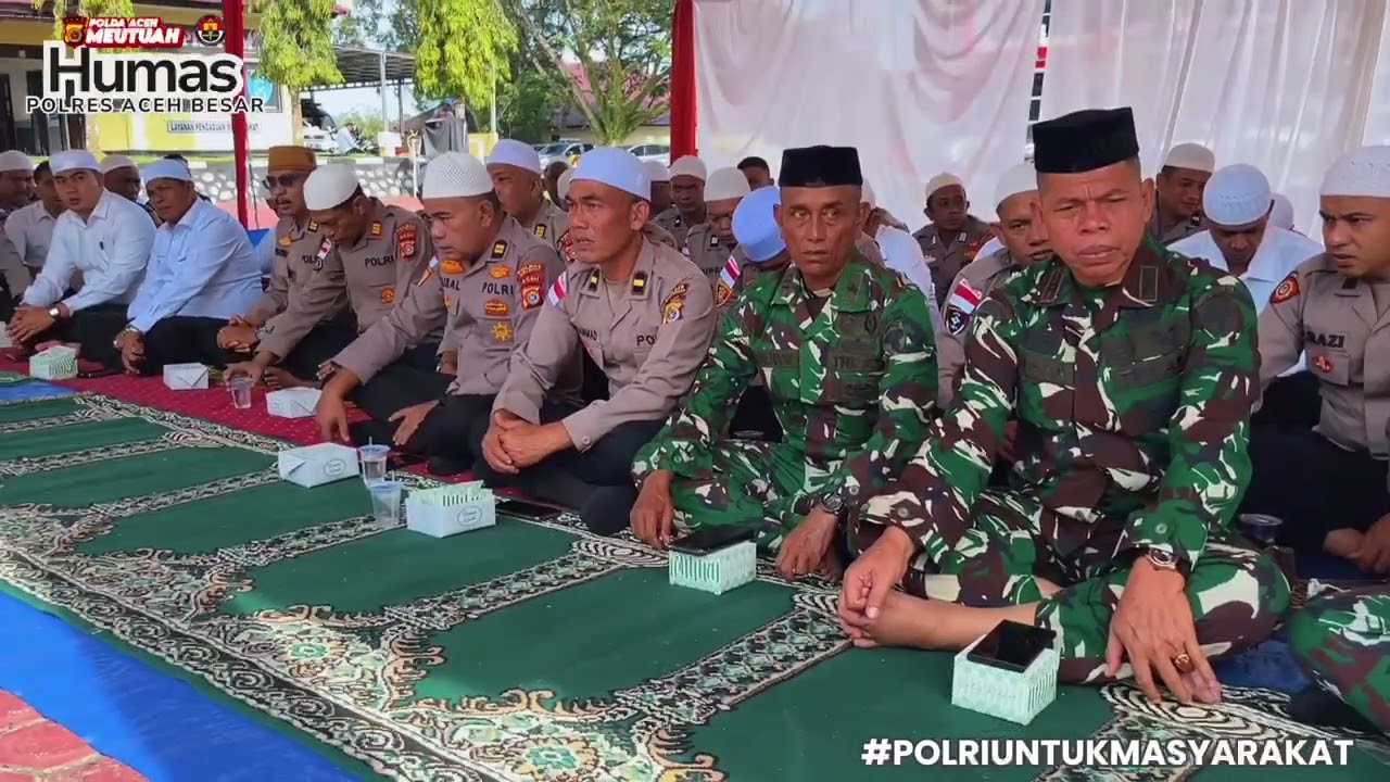 Polres Aceh Besar Gelar Zikir Dan Do'a Bersama Dalam Rangka Muhasabah Dan Do'a Untuk Korban Bencana