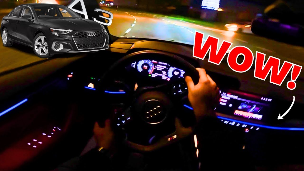 Too much ENGINE NOISE? 150HP Audi A3 POV Night Drive