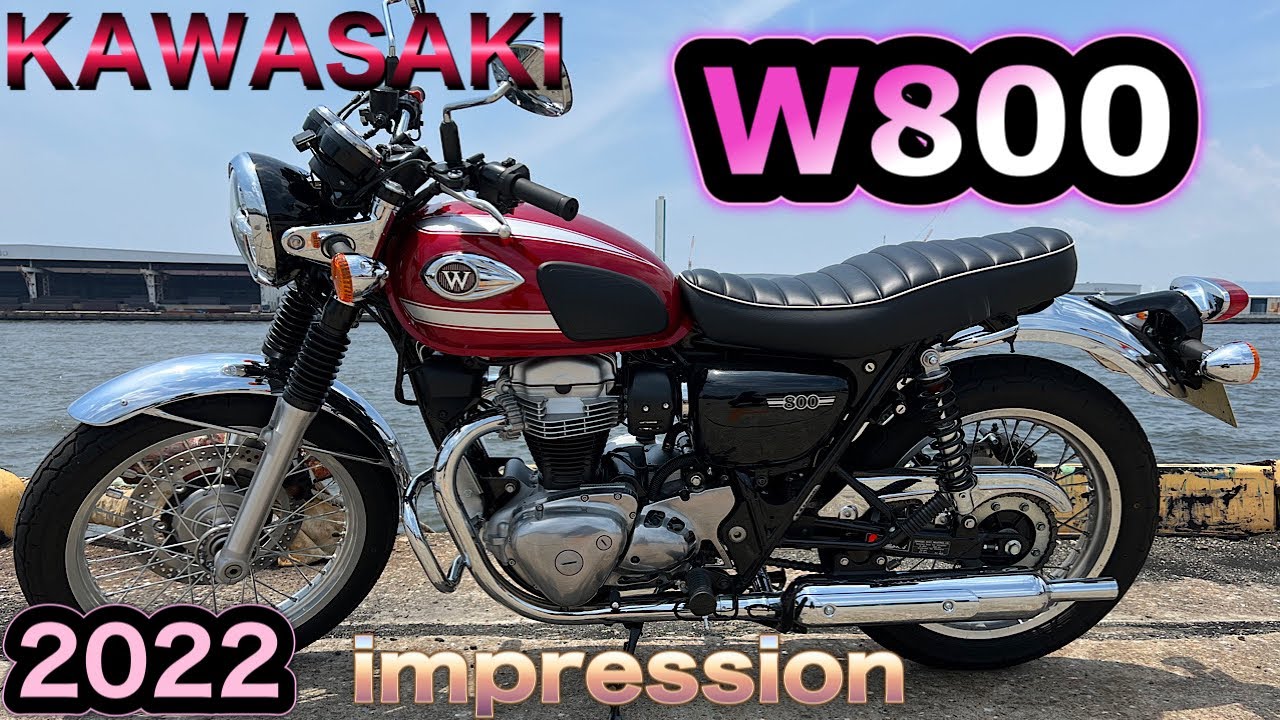 【W800】KAWASAKIのレトロバイク最高です！ずっと眺めてられる