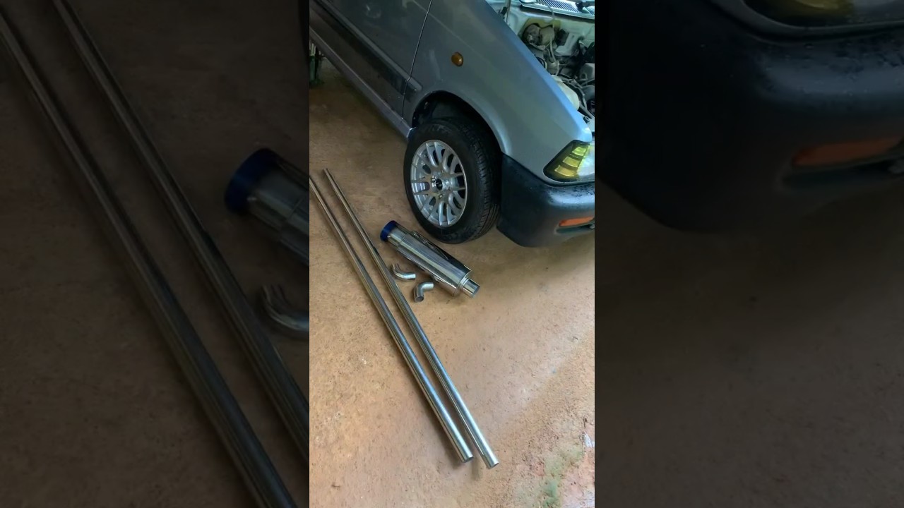 LOUD Exhaust Installation 🔥🔊 | Maruti 800 🔰