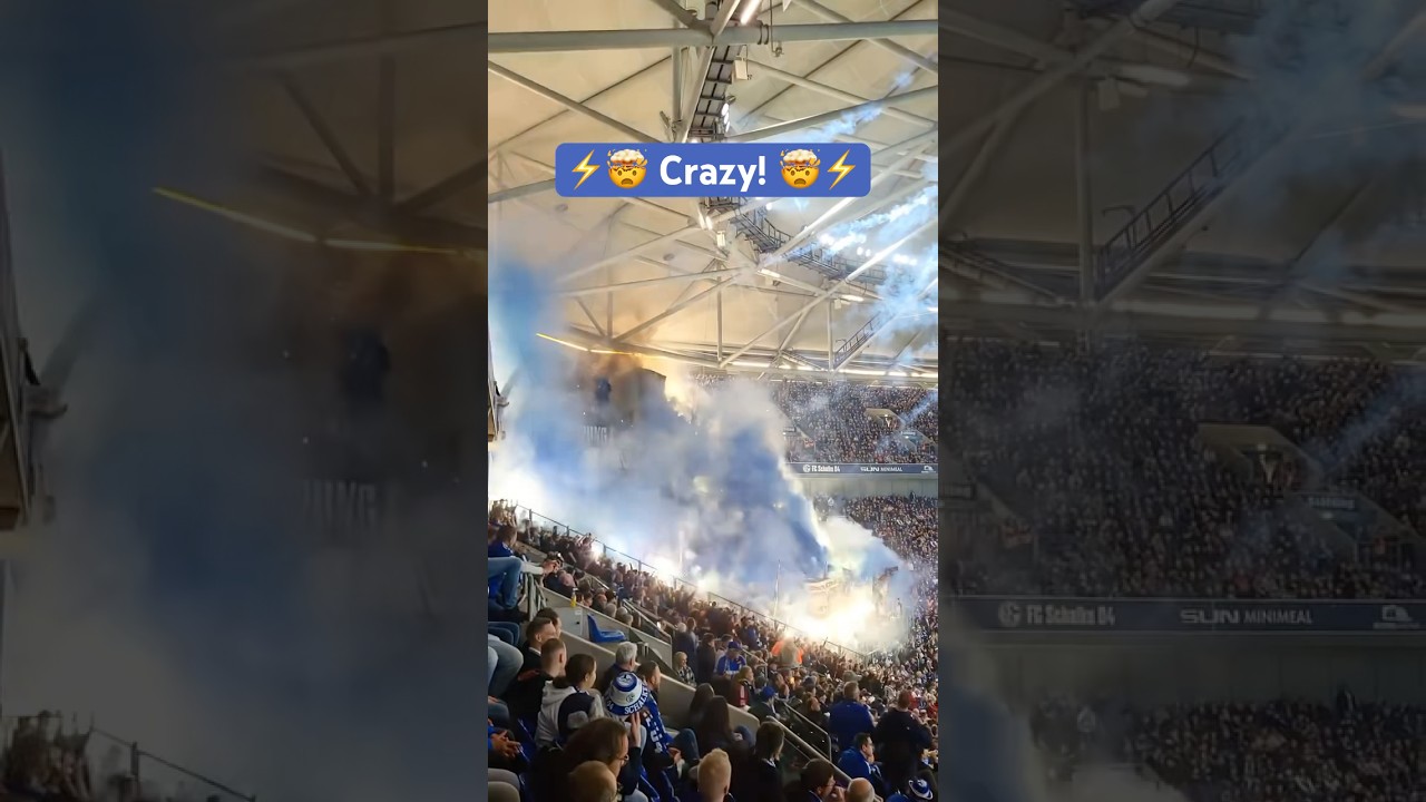 🤯⚡️Pyro und Raketen Wahnsinn der HSV-Fans! Schalke 04 - Hamburger SV 2:2 | #S04HSV #hsv #pyro