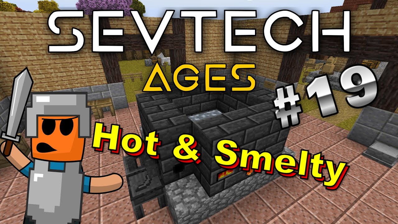 Minecraft - Tinkers Construct Smeltery and Aqua Middle Gems - SevTech Ages #19