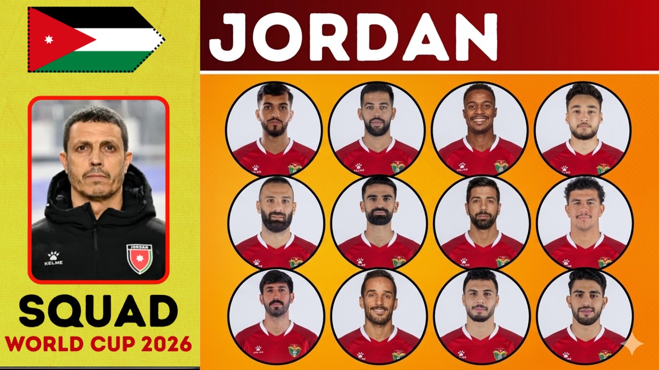 Jordan Possible Squad For FIFA World Cup 2026 | Jordan&rsquo;s Squad for FIFA World Cup 2026