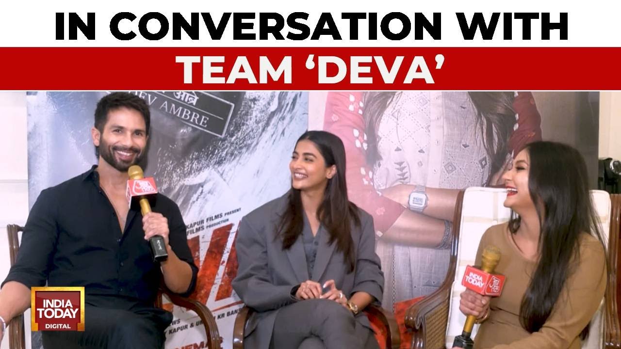 India Today In Exclusive Conversation With Shahid Kapoor And Pooja Hegde As 'Deva' Hits Theatres