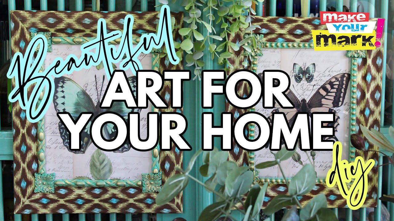 Frame Makeover & Beautiful Botanical Art DIY