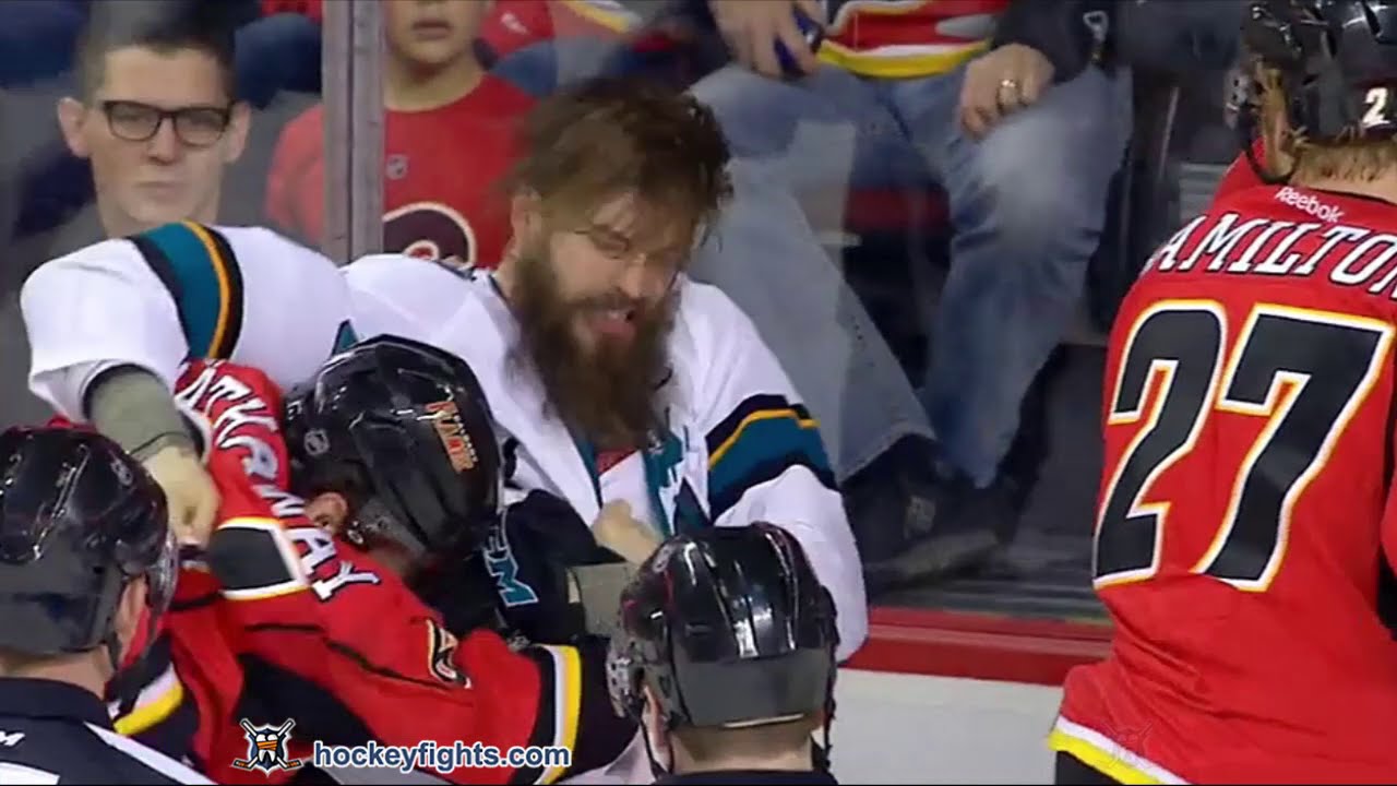 Brent Burns vs Garnet Hathaway Mar 7, 2016