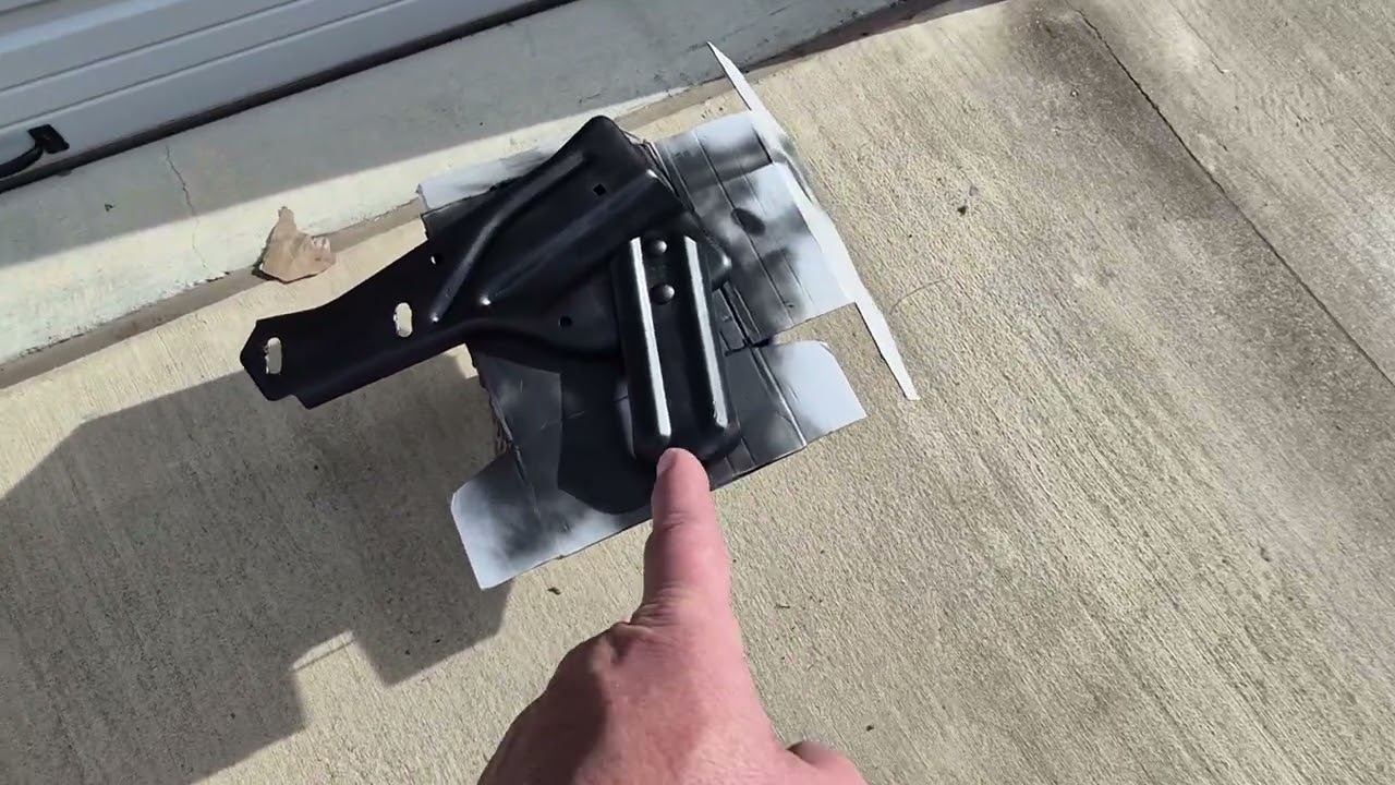 Got the lower front bumper bracket off and painted for the 76 pontiac firebird trans am 