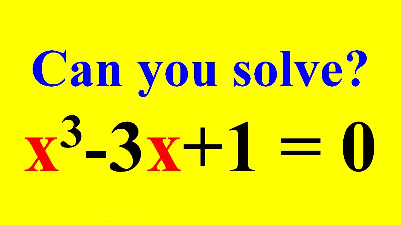 Solving A Cubic Equation With Irrational Root