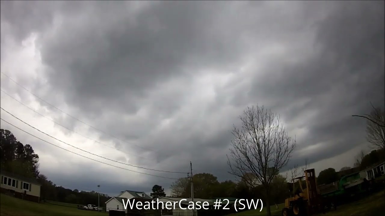 Thunderstorm with rotation - 4-5-2022 (Time lapsed footage)